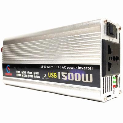 China Car /Home Appliances Car Inverters 1500W Modified Sine Wave Inverter Panel DC 12V 24V To AC 220V 110V Converters for sale