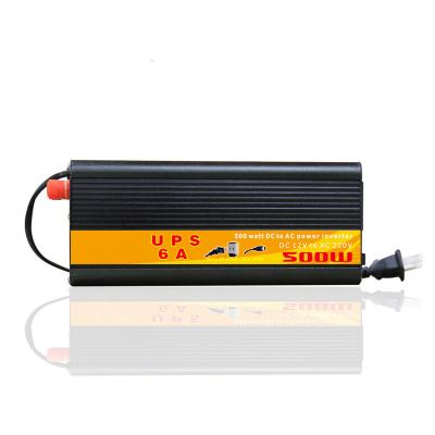 China 500 Watt 12V 24V DC Battery Inverter To AC 220V 110V Off Grid Modified Sine Wave Inverter With UPS And Charger Function 215*95*55mm for sale