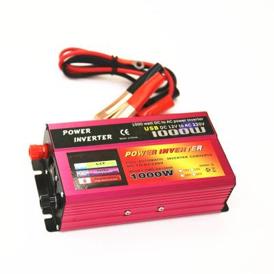 China Car /Home Appliance 1000Watt DC12V24V to 110/220V Modified Sine Inverter General Purpose for sale