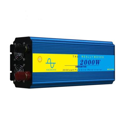 China Home Appliance 12V 24V DC To AC 110V 220V Inverter 2000W Pure Sine Wave Inverter Power Inverter for sale