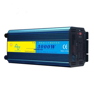 China Metal Shell Custom or Standard Pure Sine Wave Power Inverter 3000W 6000W DC/AC 12V 24V 110V 220V for Home Appliance for sale