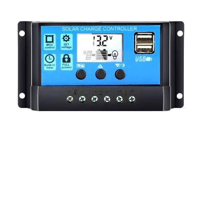 China Blue Charger Controller 188*90*47mm New Arrival Design 40A Solar Power Controller With 5V/3A Dual USB Ports for sale