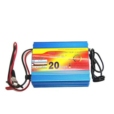 China High Quality LiHV Battery AC 20Amps 220V 110V To DC 12V With Three Phase Charging Mode Solar Battery Charger for sale