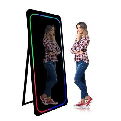 China Portable 2021 Caliber Selfie Mirror Booth Photobooth Machine Mirror Magic Photo Booth For Sale for sale