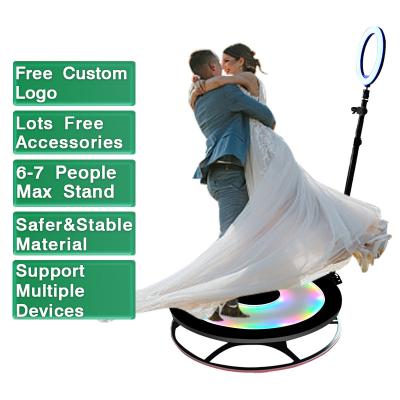 China SDK led ring light photo booth kiosk for ipad 360 portable photobooth machine selfie photobooth 360 rotation for sale