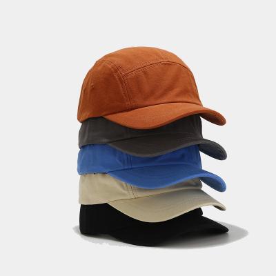 China breathable & All-matching logo solid color waterproof custom baseball cap simple small eaves hat for sale