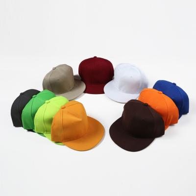 China breathable & Waterproof Wholesale Flat Baseball Cap Light Shade Solid Color Hiphop Flat Rim for sale