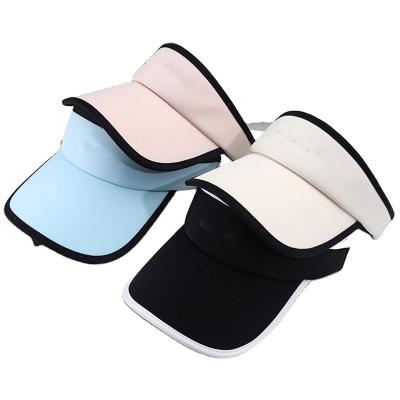 China breathable & Women Sun Visor Hats Big Brim Waterproof UV Protection Custom Logo for sale