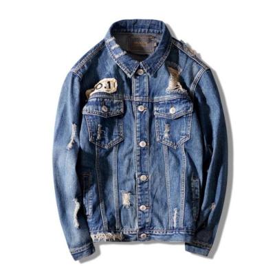 China Custom Works Jacket Men's Retro Autumn Winter Men's Coats QUICK DRY Style Printed Men's Jeans Jackets Coats Good Quality for sale