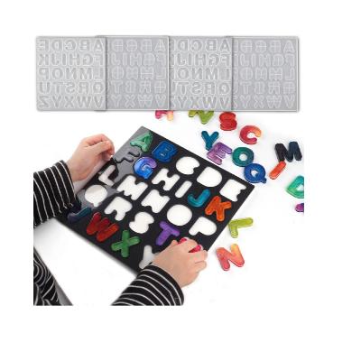 China [Lotuz learning resources available] Letter Blocks Casting ABCs Molds, Letter Recognition Silicone Epoxy Resin Molds for sale