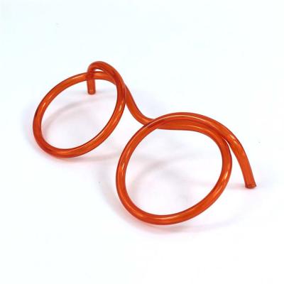 China Lotuz Straw Glasses Kids Crazy Clear Games Novelty Tube Party Disposable Drinking Bag for sale