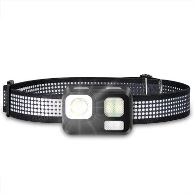 China 2021 Newest ABS Modes OEM Brand Outdoor Waterproof Rubber Band Emergency 2021 Plastic Super Light Compact 3W XPG 7 Led Headlight for sale