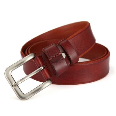 China ALLOY Men's Pin Buckle Belt Casual Retro Super Pull Jeans Belt New Men's Pure Leather Belt for sale