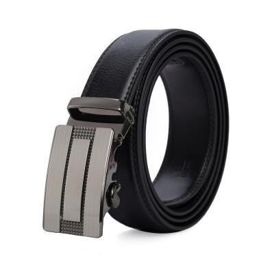 China Second-grain leather belt men's belt new popular automatic buckle leather men's belt youth business fashion casual belt for sale