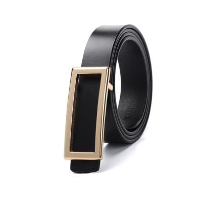 China Second-grain leather ladies belt simple and supple decorative slim belt women's dress sweater pants belt for sale