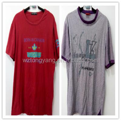 China Fashion and hot selling popular second-hand clothes in British oversized T-shirt bluk charity clothing for sale