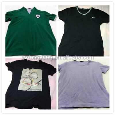 China Fashion And Popular Hot Sale Used Clothes Outlet Factory Seconds Mens T Shirts Top Quality Stuff for sale