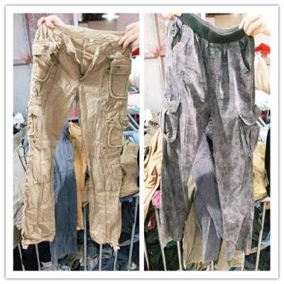 China Soft Used Cheap Used Mens Cargo Pants Bulk Used Clothing UK for sale