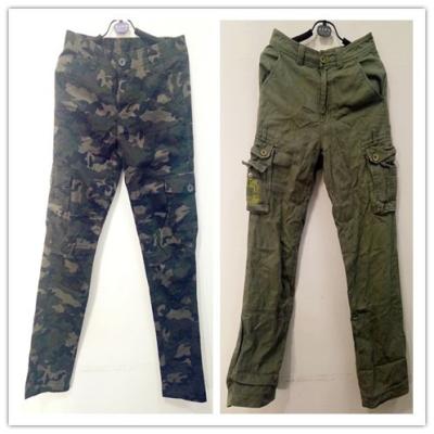 China Soft Used No Damage Hot Sale USED Soft Man Army Casual Pants Mens Long And Short Loose Cargo Pants for sale