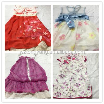 China Fashion And Popular Hot Sale Used Clothes Texas Bulk Wholesale Kids Clothing Kids Cotton / Silk Dress for sale