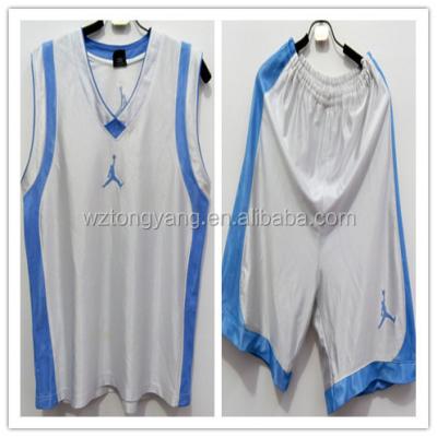 China Fashion and popular hot sale volume overstock used british clothes basketball singlet uniform for sale