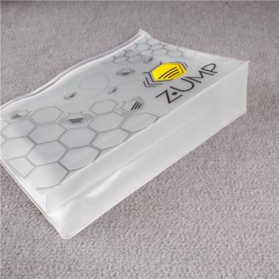 China Sustainable Plastic Packaging Bags Thickened Frosted Clothing Bags Travel Storage Zipper Bags Wholesale for sale