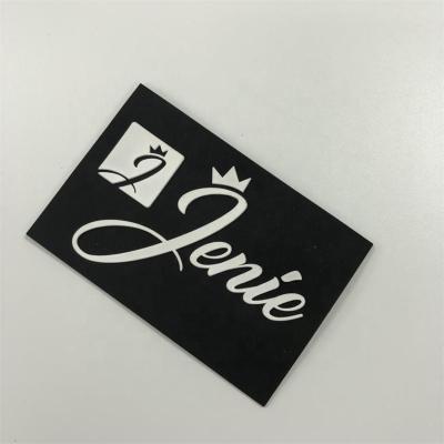 China custom 3D logo label silicone rubber patch stamp for clothing hat handbag for sale