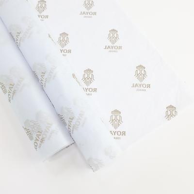 China Custom Printed Design Luxury Moisture Proof Wrapping Tissue Paper For Shirts Wrapping Paper White Tissue Paper for sale