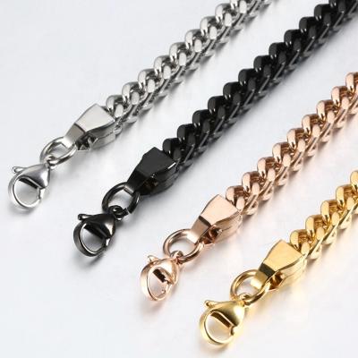 China Fashionable Luxury Women Franco Chain Link Chain Bracelet Stainless Steel Men Bracelet for sale