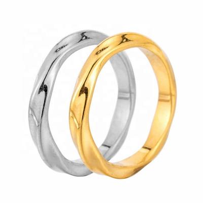 China TRENDY Classic Jewelry Ring Stainless Steel Viking Mobius Twisted Rings Women Men Couple Rings for sale