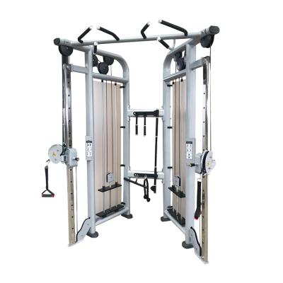 China Functional Gym Use Strength Trainer Commercial Equipment Commercial Adjustable Double Pulley For Gym Use for sale