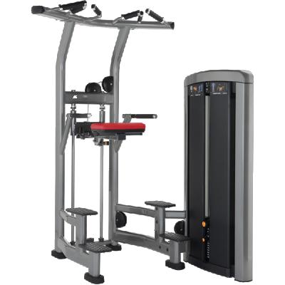 China Commercial Use High Quality Strength Muscle Trainer Gym Fitness Pin Loaded Dip/Chin Assisted Chin Pull Up Machine For Bodybuilding for sale