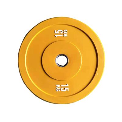 China Eco-friendly wholesale fitness strength dish colorful weight gym PU coated dish for commercial use for sale