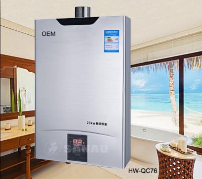 China Stainless Steel Trim And Flue Gas Water Heater Instant Zero Water Pressure for sale