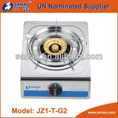 China Stainless Steel Single Burner Gas Stove With Stainless Steel Body for sale