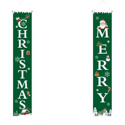 China Halloween Thanksgiving Graduation Party Flag Door Couplet Banner 300D Oxford Cloth Halloween Door Hanging Couplet for sale