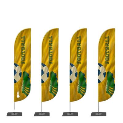 China Hot sale custom beach flags good quality mini beach pennant flag aluminum beach flag pole for sale