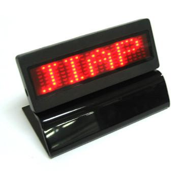 China Red Scrolling led name badge, Mini Led message badge for sale