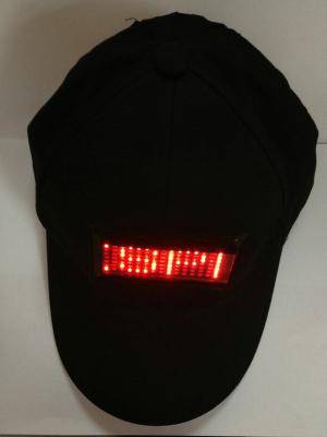 China Customized promotional baseball LED message cap red light for sale