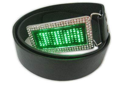 China Scrolling message display led belt buckle for sale