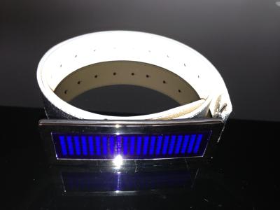 China Customized LED message display belt buckle for party for sale