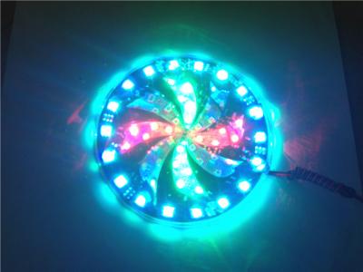 China Big size Windmill strobe and Angel eyes flash Rainbow color hot wheels LED flashing light for sale