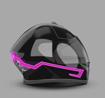 China 2019 new design custom  hot sale popular glow in the dark LED light up motorcycle helmet tape super cool look for motor for sale