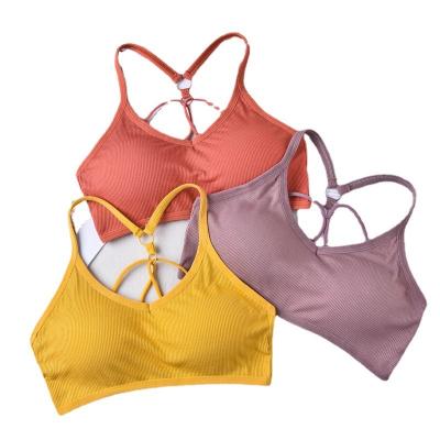 China Seamless Hot Sexy Comfortable Young Teens Sports Yoga Wearing Sexy Bras Spandex Push Up Padded Bra Bra For Women for sale