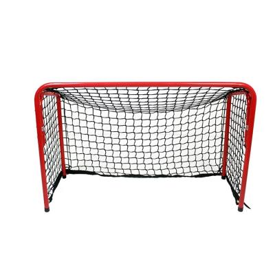 China Portable Durable High Quality Steel Tube Folding Subsize Ice Hockey Goal for sale