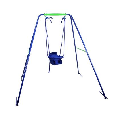 China Eco-friendly Outdoor Metal Baby Swing Double Seat And Children's Swing Selection for sale