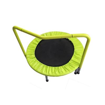 China Used High Tech Indoor Mini Exercise Trampoline Professional With Armrest Trampoline for sale