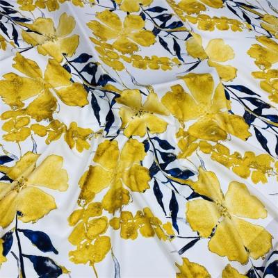 China Wrinkle Resistant Wholesale Polyester Woven Fabric 75D*75D Twill High Weight Chiffon Fabric 100% Broken Chiffon Fabric for Dress for sale