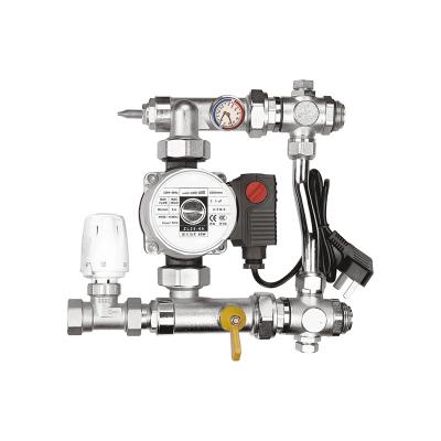 China Control Water Temperature Floor Heating Water Manifold Pump Valve Mixing Unit for sale