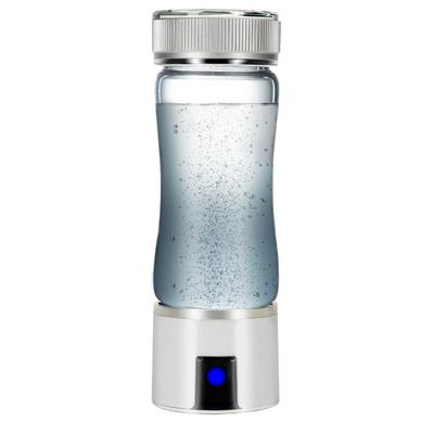 China Easy Operation H2 Rich Hydrogen Water Bottle Electrolysis Refillable Hydrogen Rich Water Glass for sale